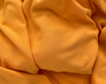 Yellow Brushed Rayon Spandex Fabric, Super Soft DTY - 1 Yard