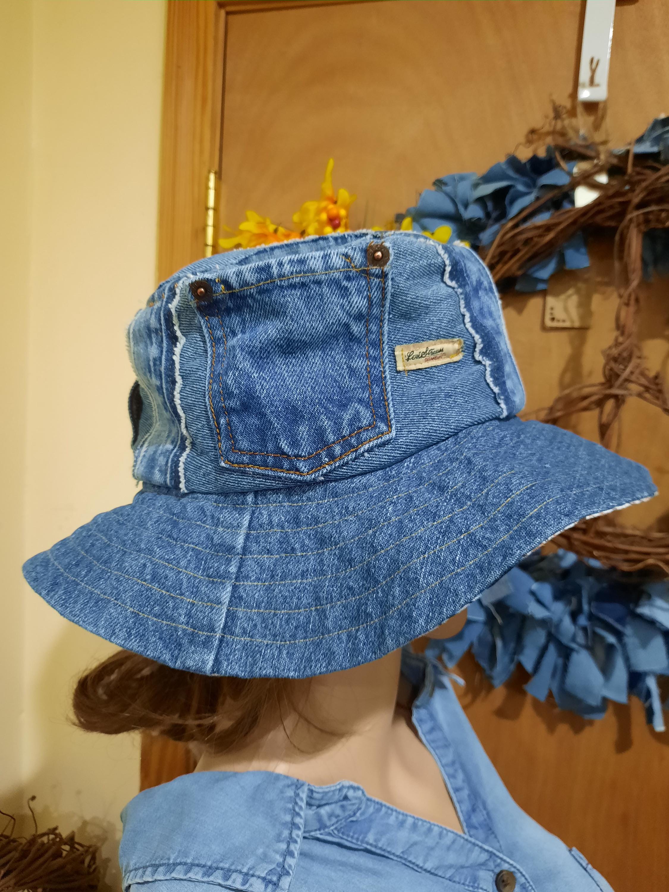 Levi Denim Bucket Hat - Etsy display picture 3