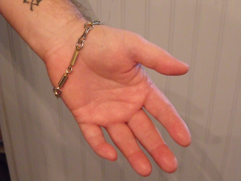 Chain Bracelet-Unisex Jewelry-Link Chain-Costume Jewelry-Wrist Wear-Metal Jewelry-Handmade Jewelry-Gifts for Him-Gifts for Her-Arm Candy