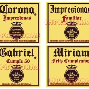 Label Ready To Print Crown Beer Digital Label Special Edition Day Of The Dead Celebrate The Dead With Your Beer Digital Art Collectibles Jan Takayama Com