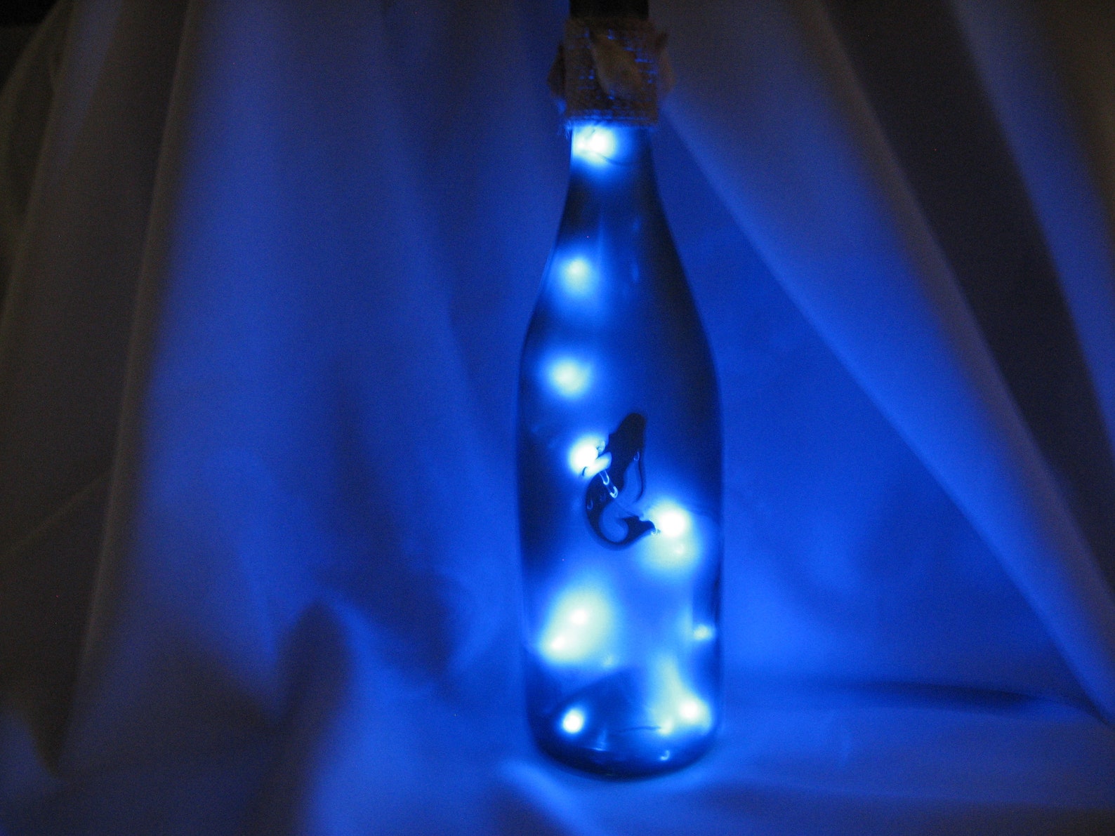 Mermaid Wine Bottle Home Decor. Etsy