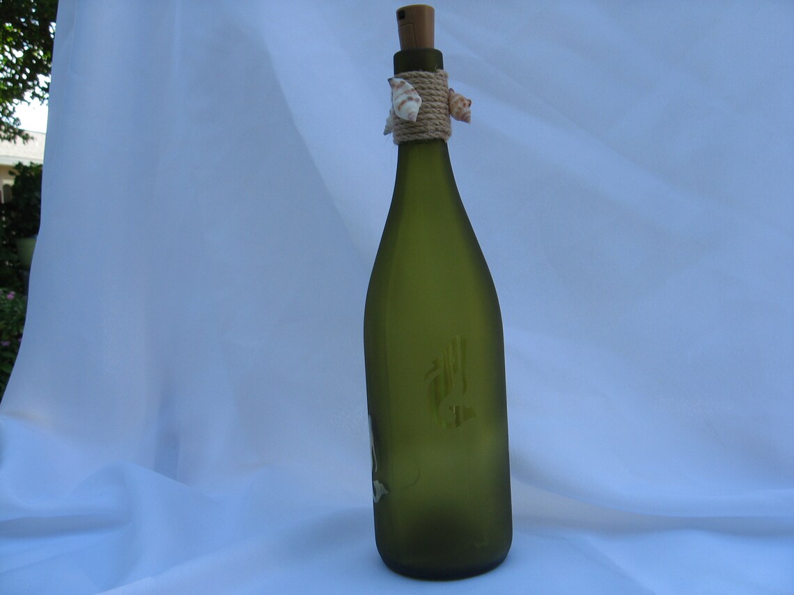 Mermaid Wine Bottle Home Decor. Etsy