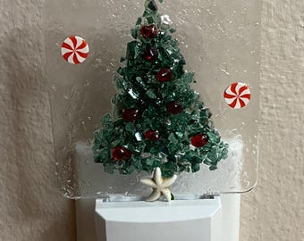 Green Christmas tree nightlight night light