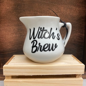 Mini milk cream pitcher witches brew tiered tray Decor