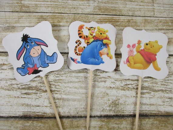 Winnie The Pooh Cumpleanos Tema Toppers Cupcake De Etsy Winnie The Pooh Cumpleanos Tema Toppers Cupcake De Etsy