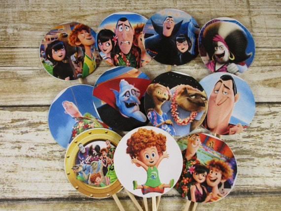 Hotel Transylvania 3 Birthday Cupcake Toppers Birthday Etsy