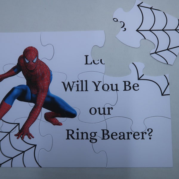 Ring Bearer Proposal, Will You Be Our Ring Bearer, Personalized Ring Bearer, Puzzle Ring Bearer ,Puzzle Page Boy ,Puzzle Junior Groomsman