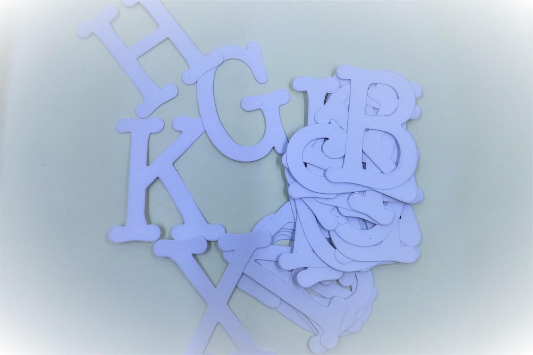 SALE Alphabet Letter Cutouts Cut Outs Paper Die Cuts Die Etsy