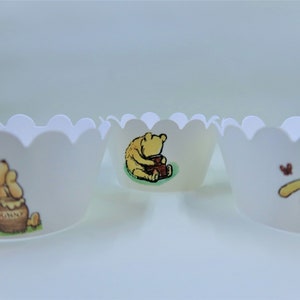 Classic Winnie The Pooh, Winnie the Pooh party, Winnie the Pooh birthday decorations,Classic Winnie, Winnie Cupcake Wrapper, Classic Pooh
