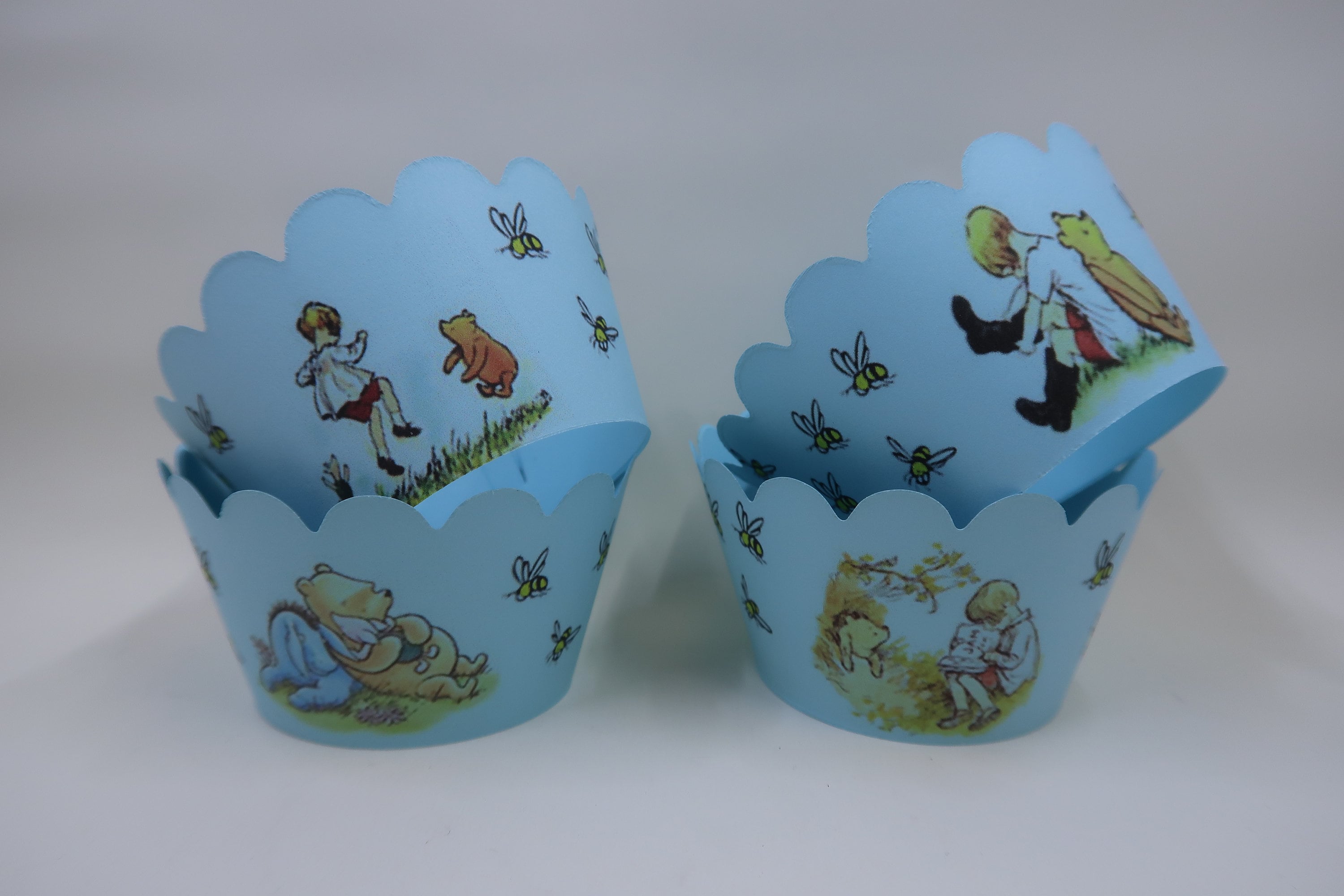 READY to Ship 24 pc Classic Winnie The Pooh cupcake wrappers Winnie the Pooh party Winnie the Pooh birthday Sales ready to