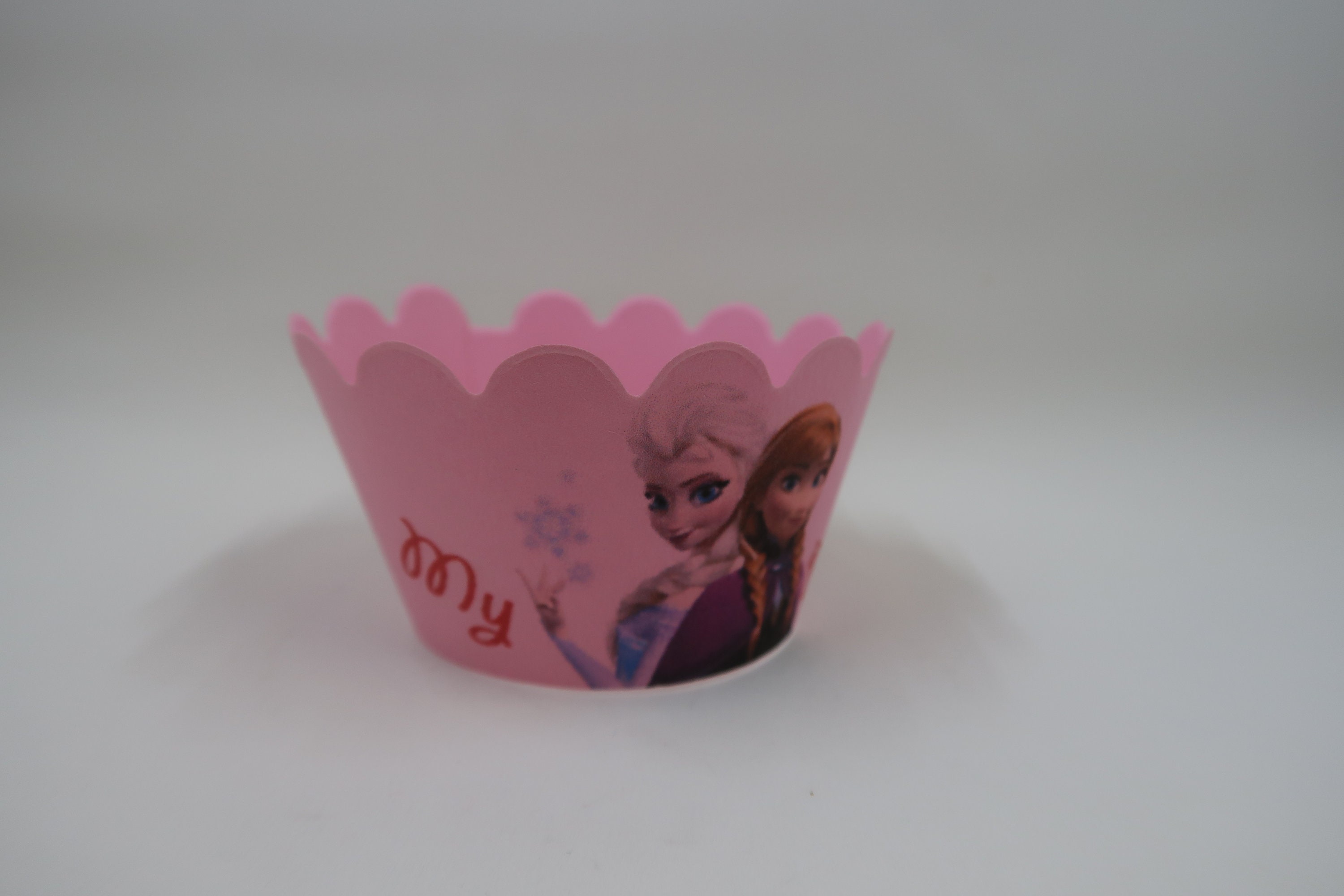 READY to Ship 24 pc Frozen cupcake wrappers Pink cupcake wrappers Frozen party Frozen themed birthday Sales ready to ship