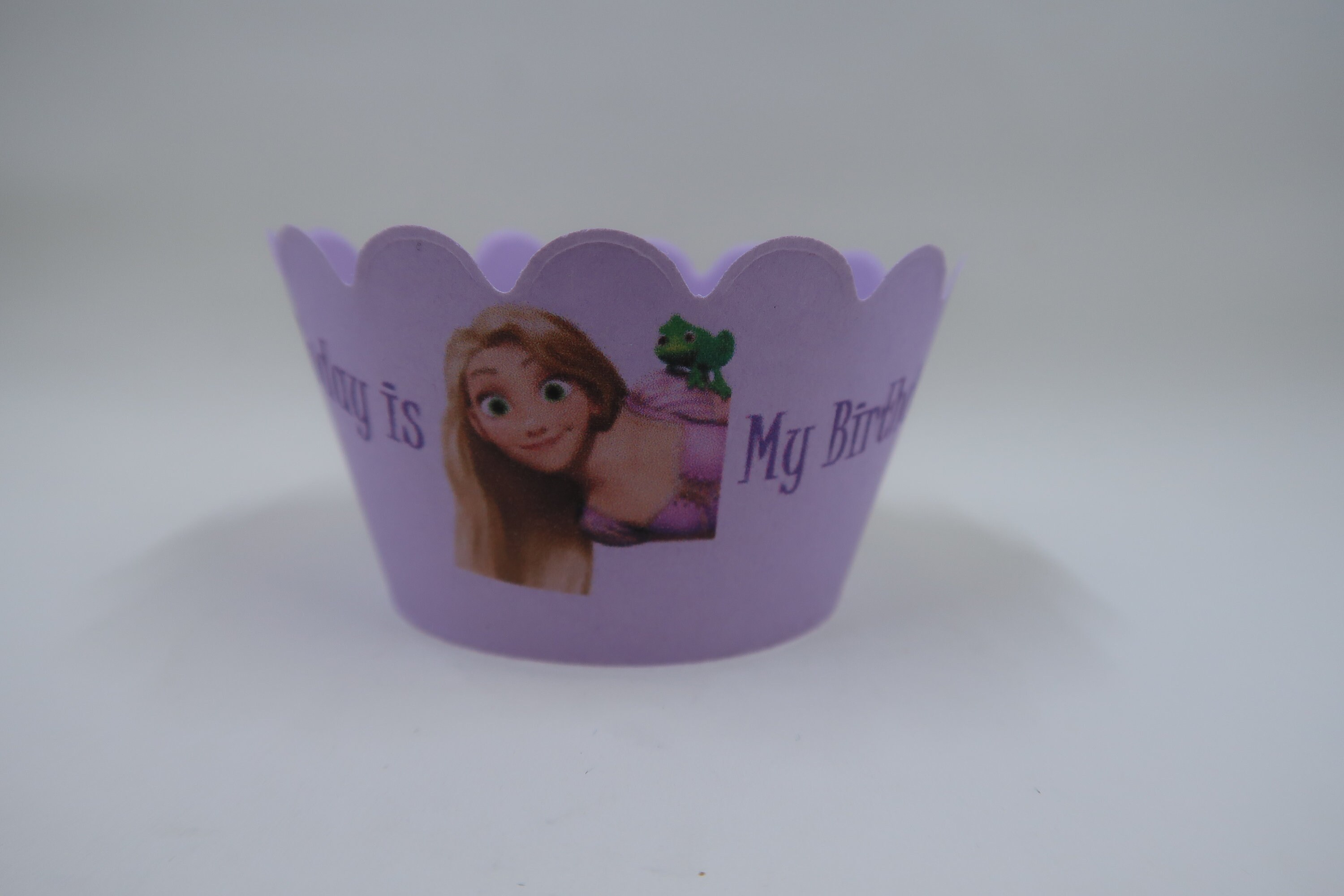 READY to Ship 9 pc Tangled cupcake wrappers Rapunzel cupcake wrappers Tangled themed birthday Sales ready to ship