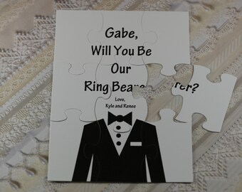 Ring Bearer Proposal, Will You Be Our Ring Bearer, Personalized Ring Bearer, Puzzle Ring Bearer ,Puzzle Page Boy ,Puzzle Junior Groomsman