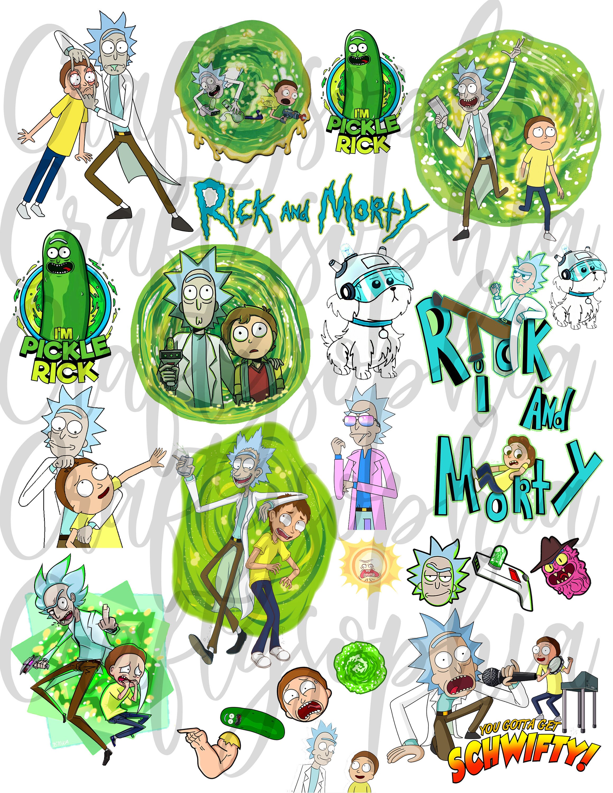 Rick and Morty Birthday Card - Etsy