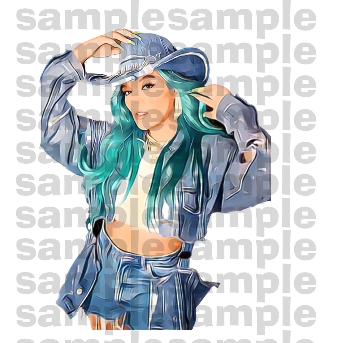 Karol G Digital Download Image PNG Art Procreate Sublimation - Etsy