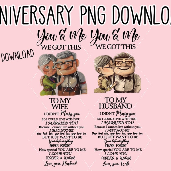 Anniversary To my Husband Wife DIGITAL file download Anniversary epoxy tumbler png image clipart decal decals marriage