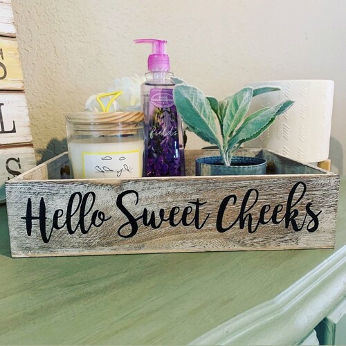 Hello Sweet Cheeks Bathroom Decor Svg Png Cut File Etsy