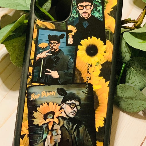 Bad Bunny Sunflowers Iphone Case Etsy