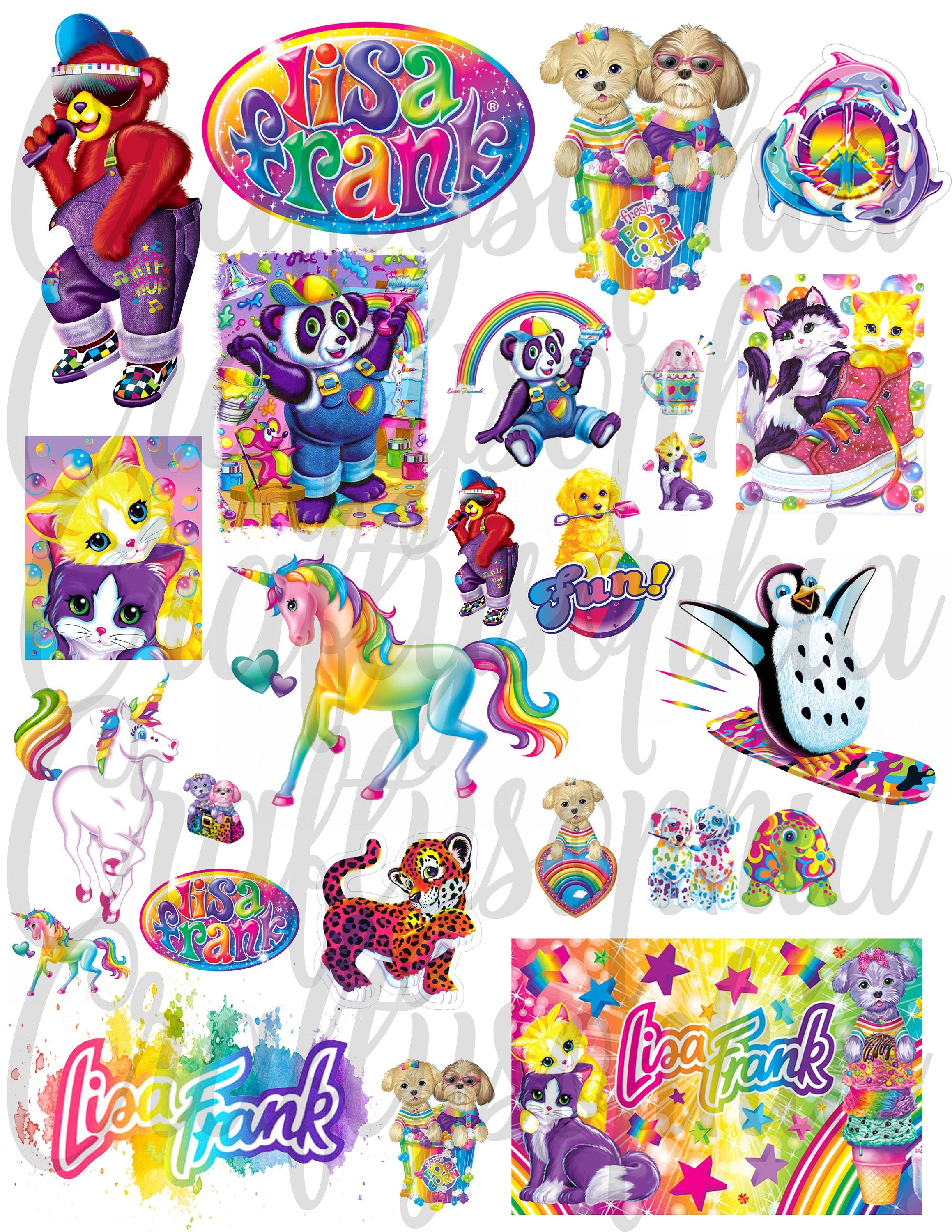 Digital Download 80's Theme Decal Water Slides Images Png - Etsy