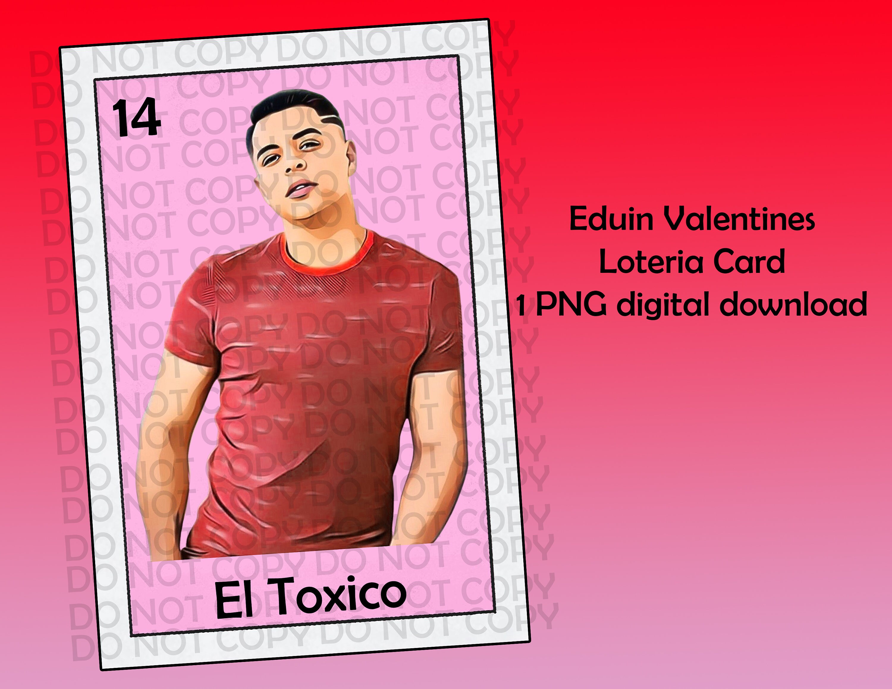 Eduin Caz Loteria Card PNG Image Grupo Firme Digital Download - Etsy