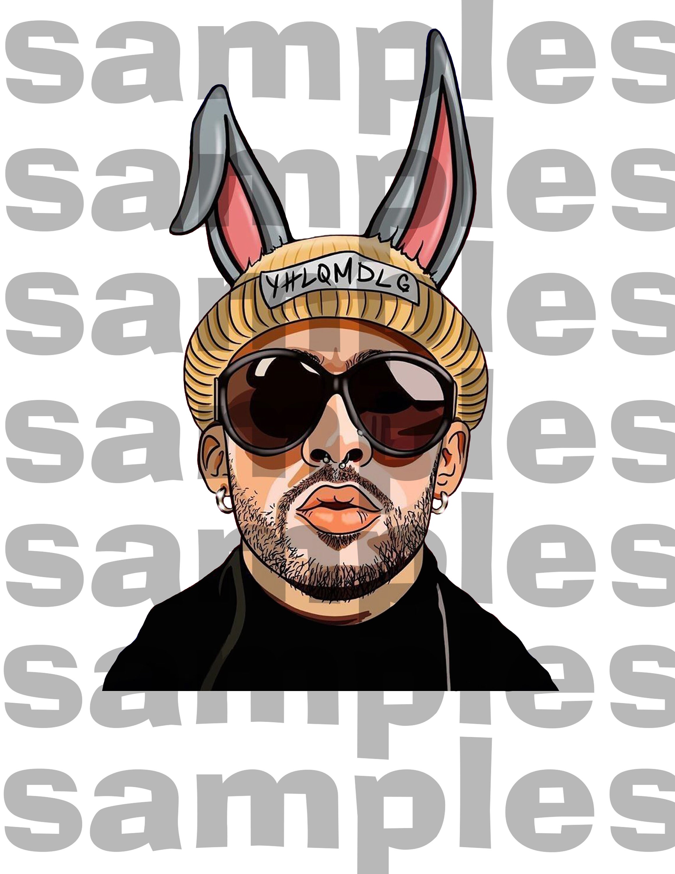 Bad bunny cartoon