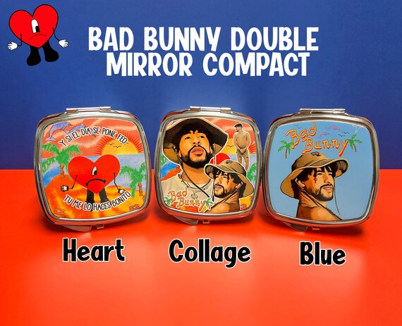 Bad Bunny Square Compact Pocket Mirror - Etsy