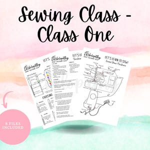 Learn to Sew: Class 1 | Beginner Sewing Curriculum for Kids | Homeschool Sewing Class | Sewing Machine Basics | PDF