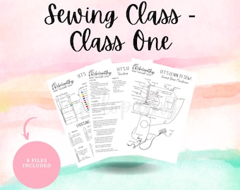 Learn to Sew: Class 1 | Beginner Sewing Curriculum for Kids | Homeschool Sewing Class | Sewing Machine Basics | PDF