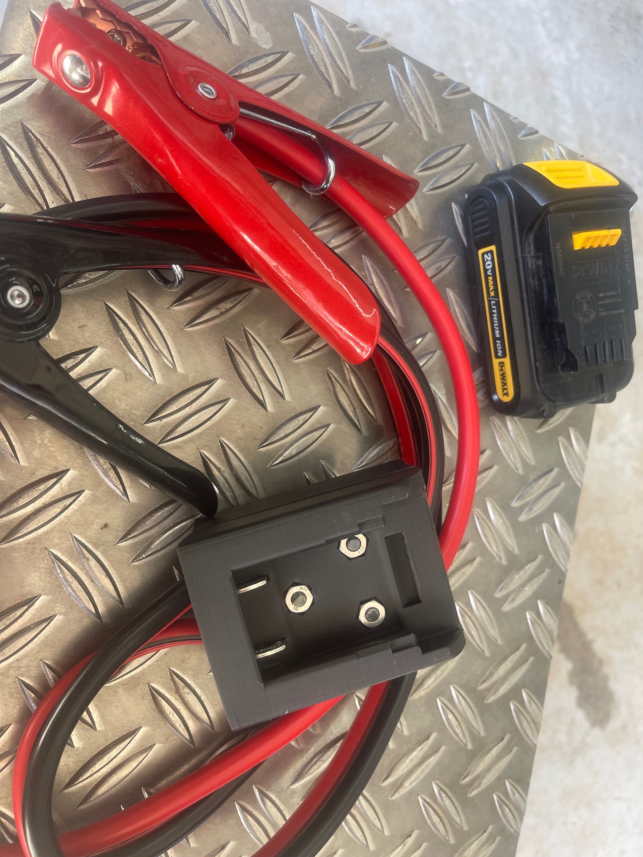 New Larger Car Jumper Cables Dewalt 20v Max Jumper Box Adapter/connector. 20v Battery Adapter