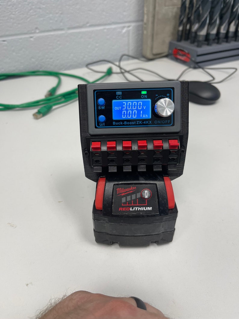 Milwaukee M18 Buck Boost power supply bench testing device. Adapter connector  DIY Mechanic tool repair