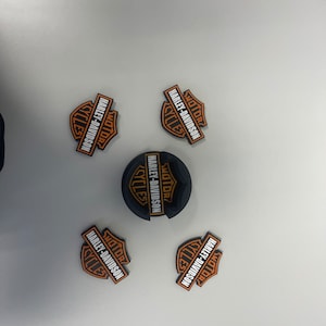 Juego de posavasos Harley Davidson con estuche: regalo para entusiastas de las motocicletas: posavasos hechos a mano: decoración del hogar para motociclistas, accesorios para bares y motocicletas