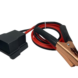 Adapter Connector fits both batteries! Milwaukee M18/DeWalt 20V Max Batteries with 8 gauge copper wires and clips