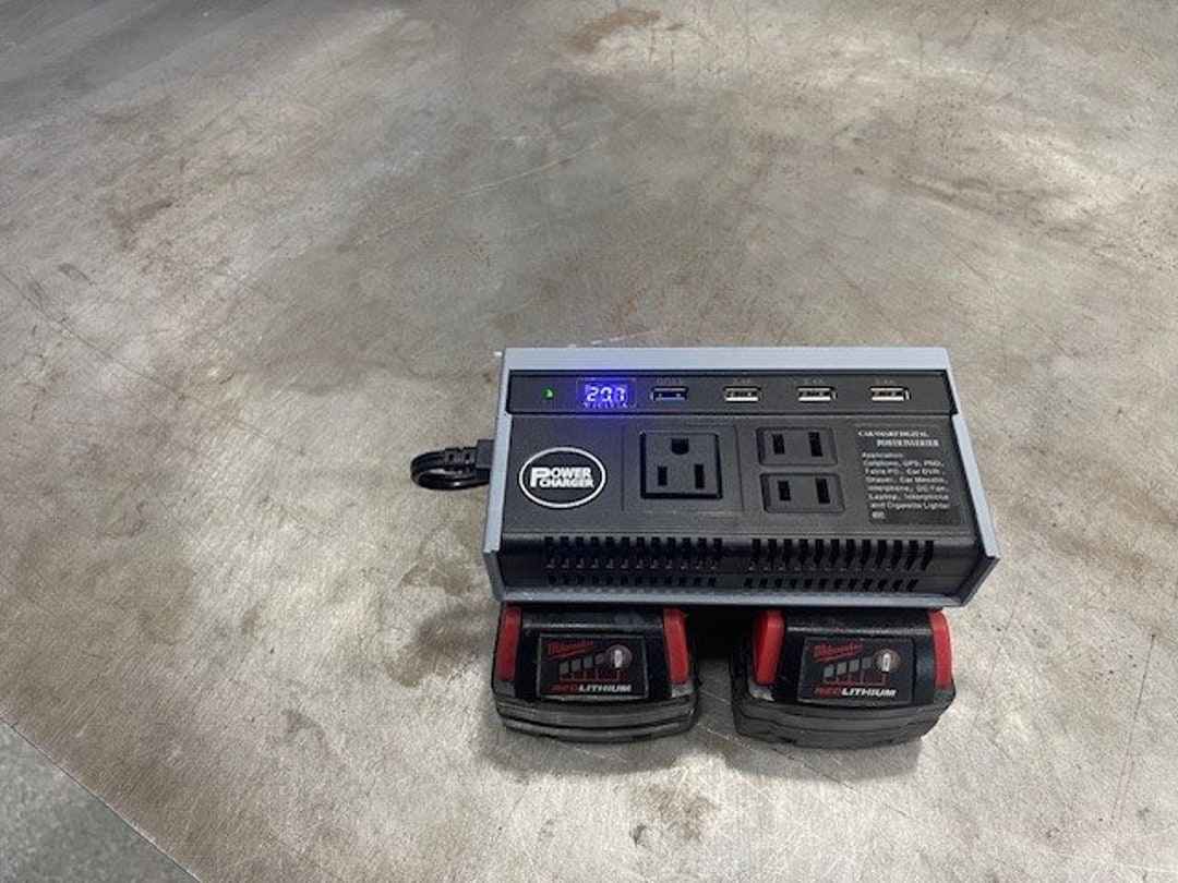 Milwaukee M18 Battery Inverter Adapter Portable Power Converter for