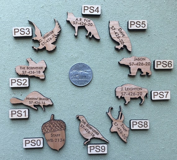 WOOD BADGE FOX DOG TAG WOODBADGE
