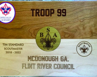 Troop Flag Plaque