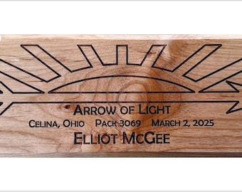 Arrow of Light Plaque