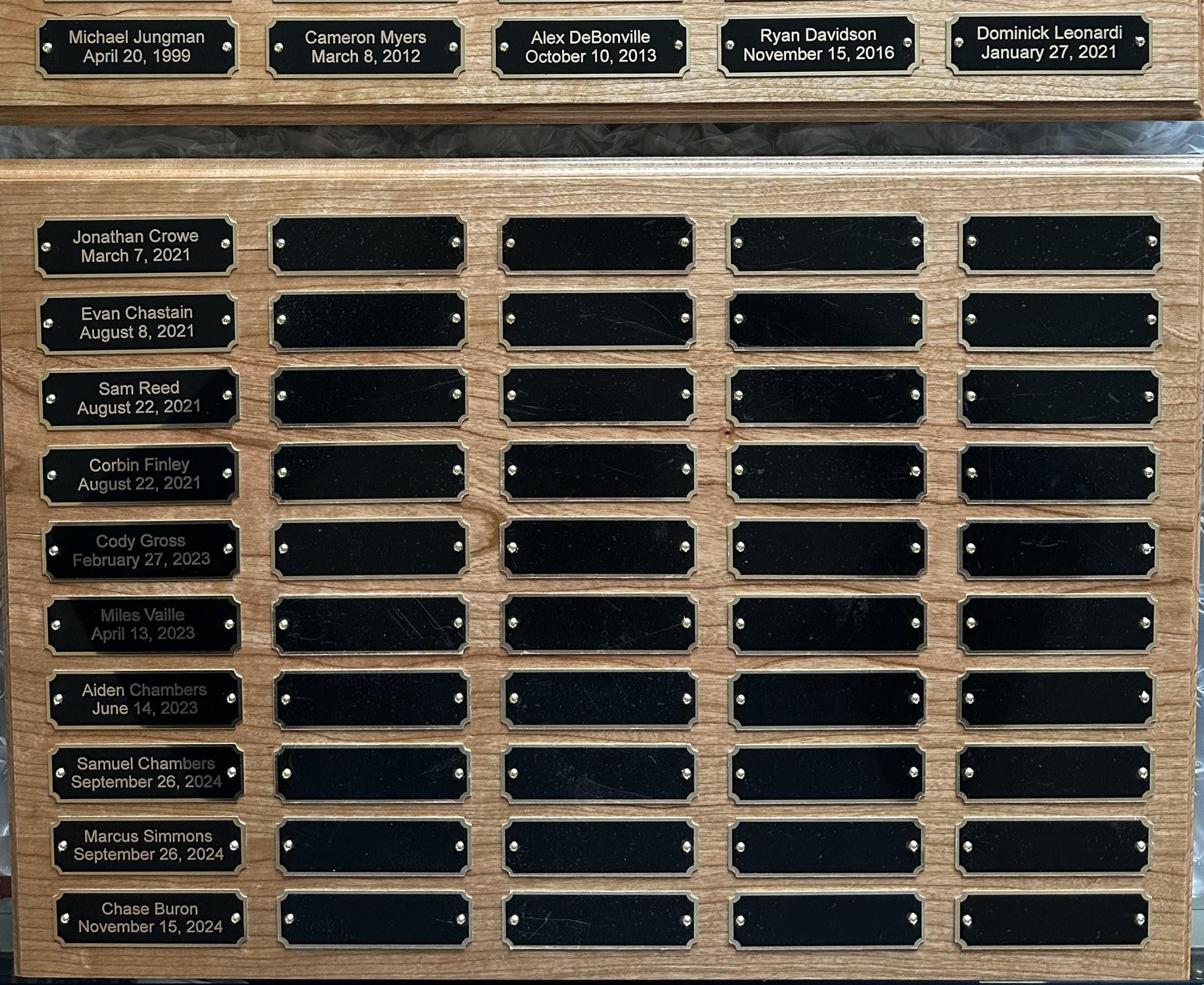 Eagle Scout Perpetual Plaque (50 Plates only)
