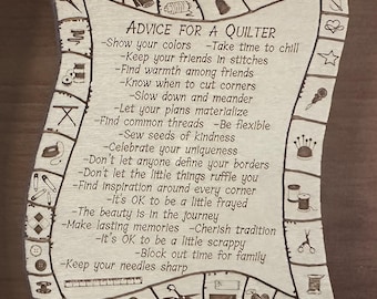 Advice for a Quilter
