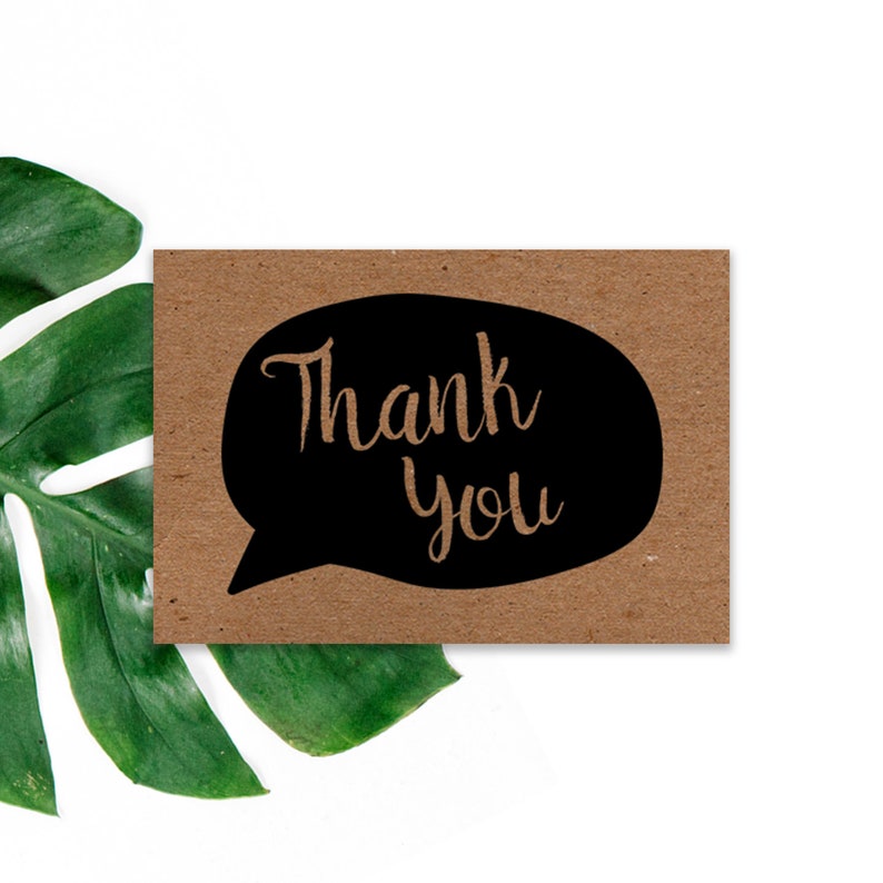 Kraft Thank You Cards Say It Right