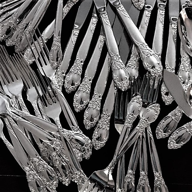 66 Pc. BALLADCOUNTRY LANE Oneida Community Plate Silverplate Etsy