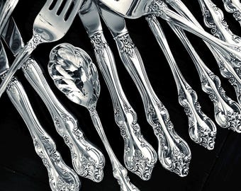 International ORLEANS Silverware Deep Silver Silverplate Flatware