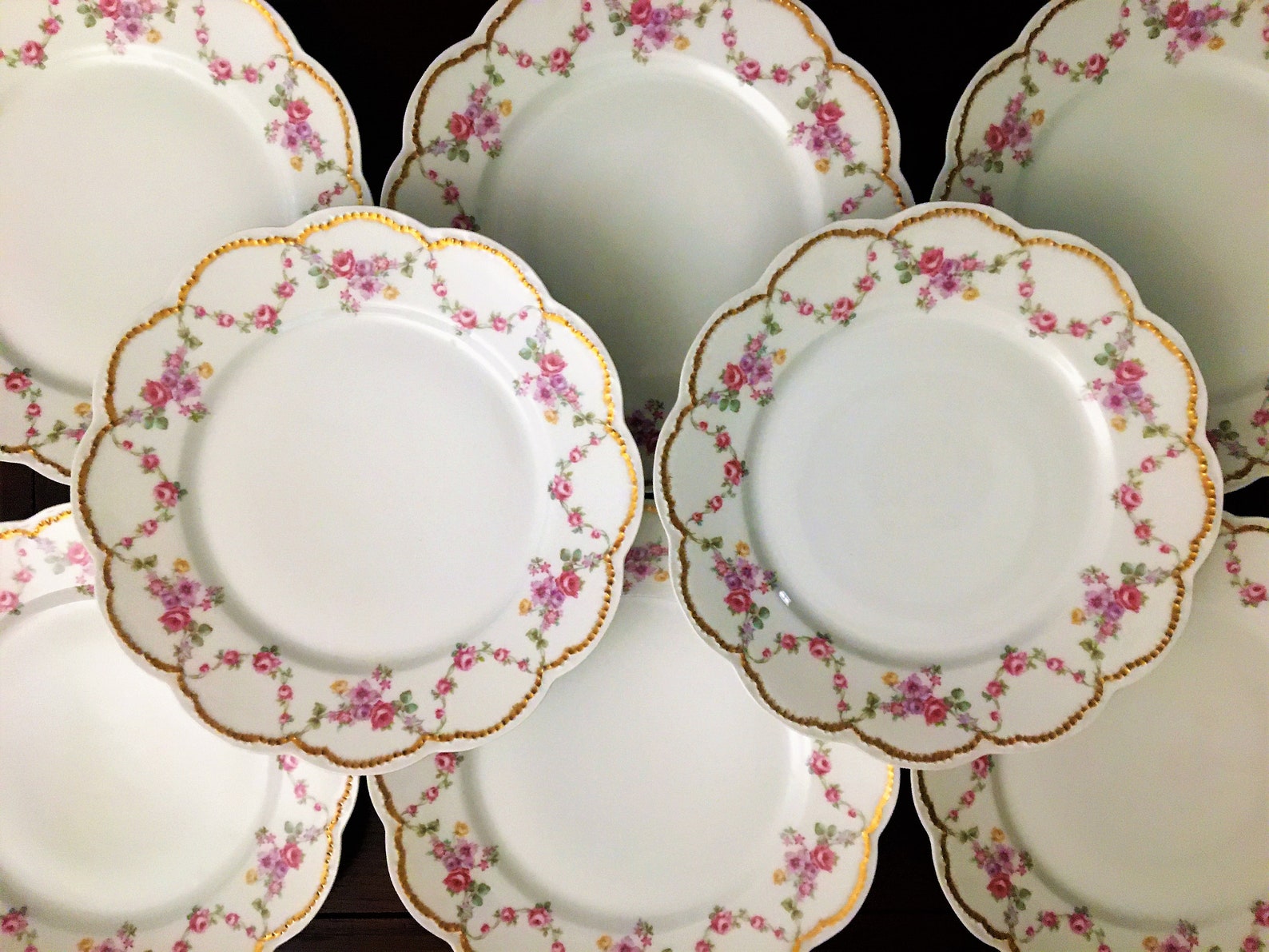 8 Haviland Limoges Dinner Plates Set of 8 Paris France Etsy