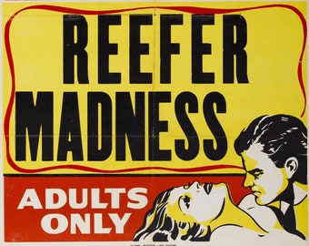 Cartel de la película Vintage De reefer Madness