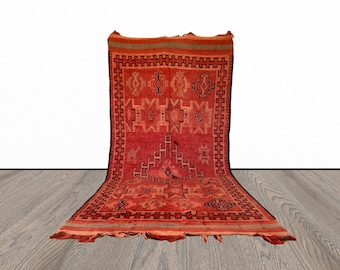 6x12 ft large vintage Moroccan rug.