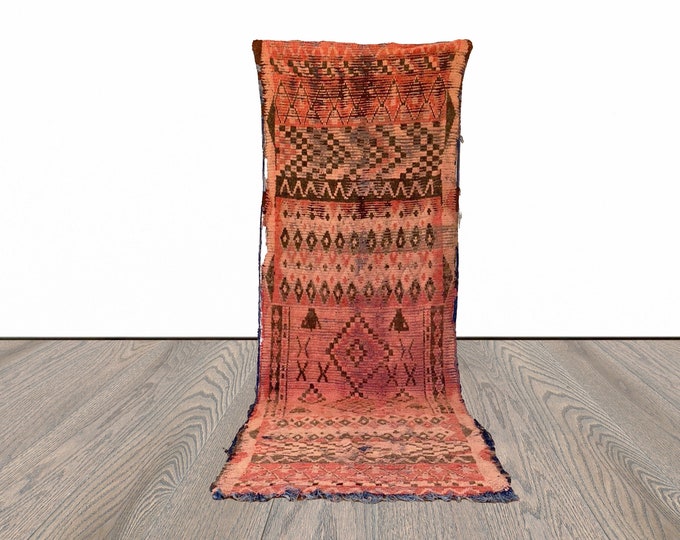 3x11 ft Moroccan Berber worn runner rug!
