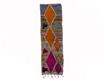Moroccan Wool Runner: Handwoven Berber Hallway Rug, Custom Handmade Rug!