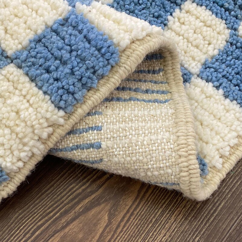 Checkered Rug - Etsy