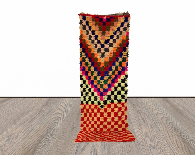 3x8 ft Moroccan colorful runner rug!