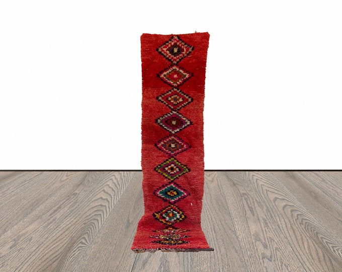 3x11 ft Moroccan long vintage runner rug!