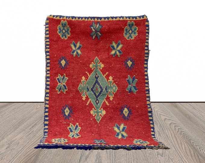 3x5 FT Moroccan small Bohemian woven area rugs.